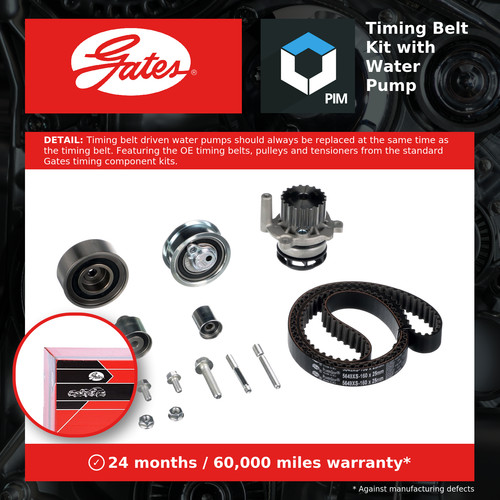 Timing belt water - belt, kit