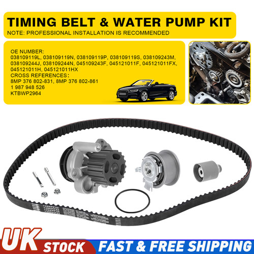 Timing belt kit with water - belt,