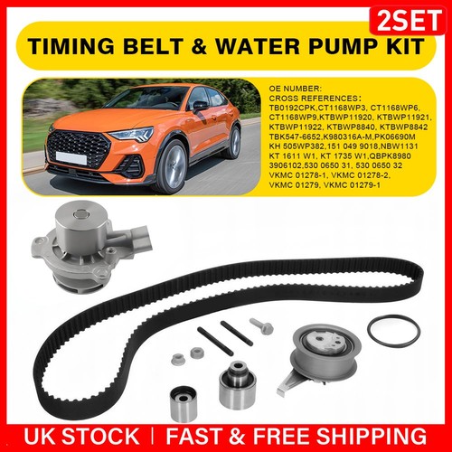 2set timing belt water - belt, pump