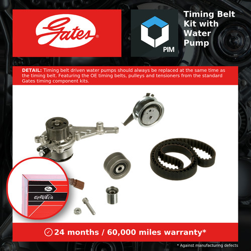 Timing belt water pump - belt, &