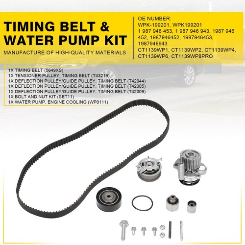 Timing belt water pump - &, kit
